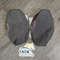 Pr Nylon Fleece Stirrup Iron Covers *vgc, mnr linty, shavings & frayed elastic ends
