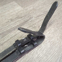 Rubber Web Reins *vgc, mnr dirt, fading?residue, v.scraped buckle end, creases, stiff, twists
