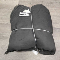 Lt Quilt Stable Blanket, 2 legs *vgc, clean, tear on spine, mnr lining tears, rubs, hair, residue, threads, faded