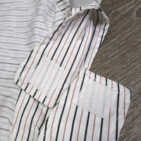 Light 100% Show Shirt Dickie, velcro collar *vgc, seam puckers, crinkles, older
