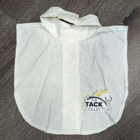 100% Show Shirt Dickie, velcro collar *gc, seam puckers, crinkles, older, edge threads
