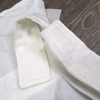 100% Show Shirt Dickie, velcro collar *gc, seam puckers, crinkles, older, edge threads
