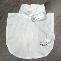 Light 100% Cotton Show Shirt Dickie, velcro collar *vgc, seam puckers, crinkles, older
