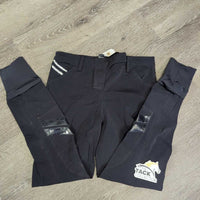Euro Seat Breeches *gc/fair, seam puckers, faded, shrunk?, NO Buttons, peeling knees

