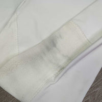 Hvy Full Seat Breeches *gc, pilly, puckers, older, rubs, hairy velcro, stains
