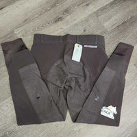Full Seat Breeches *gc, faded, seam puckers, rubs, pills, older, stretched seat, mnr undone seam, curled inside waist
