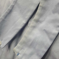 LS Show Shirt, 2x Button Collars *gc, older, seam puckers, stained collar edges
