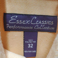 Hvy LS Show Shirt, 2x Button Collars *gc, older, seam puckers, linty
