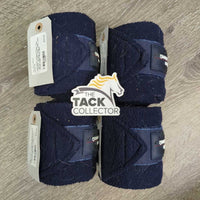 4 Fleece Polos, bag *gc/fair, clumpy, hairy, older, rubs, curled edges

