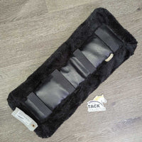 Fleece & Vinyl Surcingle Pad *gc, clean, hairy, dents/hollow edge
