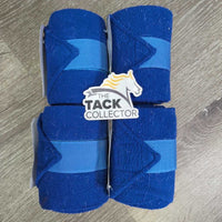 4 Thin Fleece Polos *gc/fair, clumpy, hairy, older, rubs
