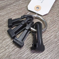 4x Plastic Bit Clips, 2x Leather Bit Hangers *like new
