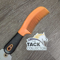 Plastic Mane Comb, Rubber Handle *vgc, clean & dirt?stains
