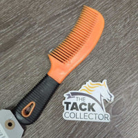 Plastic Mane Comb, Rubber Handle *vgc, clean & dirt?stains
