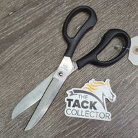 Curved Thick Scissors, plastic handles *gc, dirty, scratches

