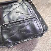 Smooth Rubber Bell Boots, velcro *gc, clean, residue, frayed & peeled edges
