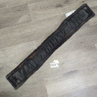 Cotton Web Fleece Short - Dressage Girth, 2x els *gc/fair, clean, v.hairy, v.vclumpy, v.faded, torn keeper, stains, older, curled/folded edges
