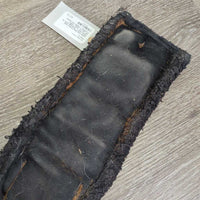 Cotton Web Fleece Short - Dressage Girth, 2x els *gc/fair, clean, v.hairy, v.vclumpy, v.faded, torn keeper, stains, older, curled/folded edges
