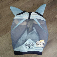 Fine Mesh Fly Mask, ears *vgc, clean, hairy, clumpy, NO Zip off Nose
