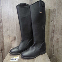 Synthetic & Leather Winter Dress Boots, zips, 2x fleece inserts, zips *like new, v.mnr dirt
