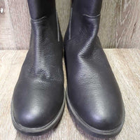 Synthetic & Leather Winter Dress Boots, zips, 2x fleece inserts, zips *like new, v.mnr dirt
