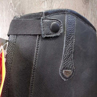 Synthetic & Leather Winter Dress Boots, zips, 2x fleece inserts, zips *like new, v.mnr dirt
