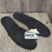 Synthetic & Leather Winter Dress Boots, zips, 2x fleece inserts, zips *like new, v.mnr dirt
