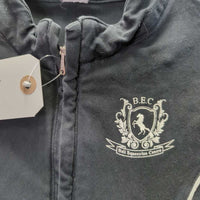 SS Cotton Polo Shirt, 1/2 Zip Up, "Bali Equest Centre" *gc/fair, v.faded, seam puckers, older, v.faded tags

