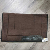 Thin Wool? Western Saddle Pad *gc, older, stains, dirt, rubs, faded, cut tags
