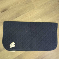 Thick Quilt Baby Saddle Pad *gc, clean, rubs, mnr faded, residue & stains

