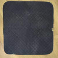 Thick Quilt Baby Saddle Pad *gc, clean, rubs, mnr faded, residue & stains
