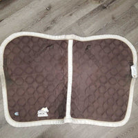 Quilt Jumper Pad, 3x piping *gc, pilly, stains, faded, mnr dirt, rubs, snags, puckers, threads

