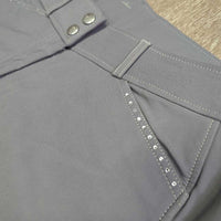 Full Sticky Seat Breeches, bling *vgc, mnr snags/run, seam puckeres
