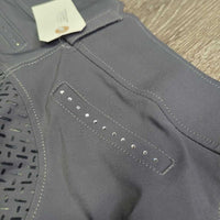 Full Sticky Seat Breeches, bling *vgc, mnr snags/run, seam puckeres
