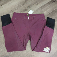 Full Sticky Seat Breeches *gc, mnr faded, pulled seat seam, curled waist lining, seam puckers, rubs
