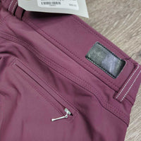 Full Sticky Seat Breeches *gc, mnr faded, pulled seat seam, curled waist lining, seam puckers, rubs
