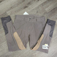 Euro Seat Breeches *gc, faded, seam puckers, seat rubs & discolored/stains, rubs, pills
