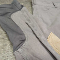 Euro Seat Breeches *gc, faded, seam puckers, seat rubs & discolored/stains, rubs, pills
