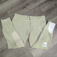 Euro Seat Breeches *gc/fair, seat: discolored/stained, v.rubbed & pilly, seam puckers
