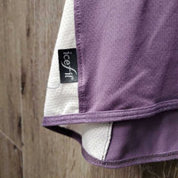 SS Sun Shirt, 1/2 zip up *gc, snags, runs, faded? older?, puckers

