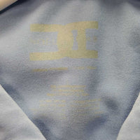 SS Polo Shirt, 1/2 Zip Up *gc, seam rubs, crinkled/puckered collar, v.faded logos, older
