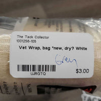 Vet Wrap, bag *new, dry?
