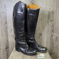 Field Boots, Pull On *gc, older, N0 laces, clean, v.rubbed heels, scratches, deep folds/creases
