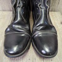 Field Boots, Pull On *gc, older, N0 laces, clean, v.rubbed heels, scratches, deep folds/creases
