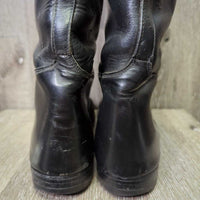 Field Boots, Pull On *gc, older, N0 laces, clean, v.rubbed heels, scratches, deep folds/creases
