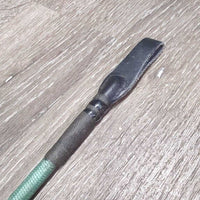 Riding Whip - Crop, handle *gc/fair, dirty, faded, rubs, scrapes, stain, frays
