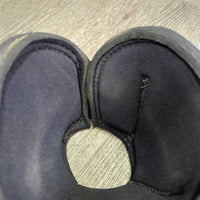 Thick Neoprene Wrap Around - No Turn Bell Boots, velcro *xc/like new, mnr rubs & hair, older, clean
