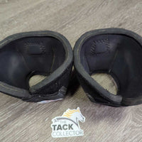 Thick Neoprene Wrap Around - No Turn Bell Boots, velcro *xc/like new, mnr rubs & hair, older, clean
