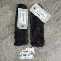 2 Halter Fleece Fuzzies, velcro *vgc, clean, mnr clumpy, hiary & faded
