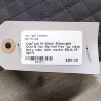 Hi Wither Shimmable Quilt & Non Slip Half Pad *gc, clean, hairy, rubs, older, marker
